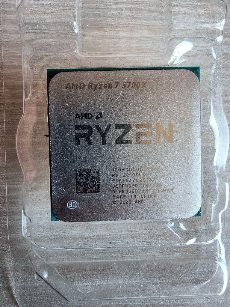 AMD Ryzen 7 5700X Processor, 8-core, Ophalen of Verzenden, Zo goed als nieuw, AMD Ryzen 7