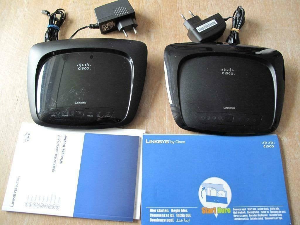 (4.2) Wireles moden en wireless router Linksys, Verzenden, Zo goed als nieuw