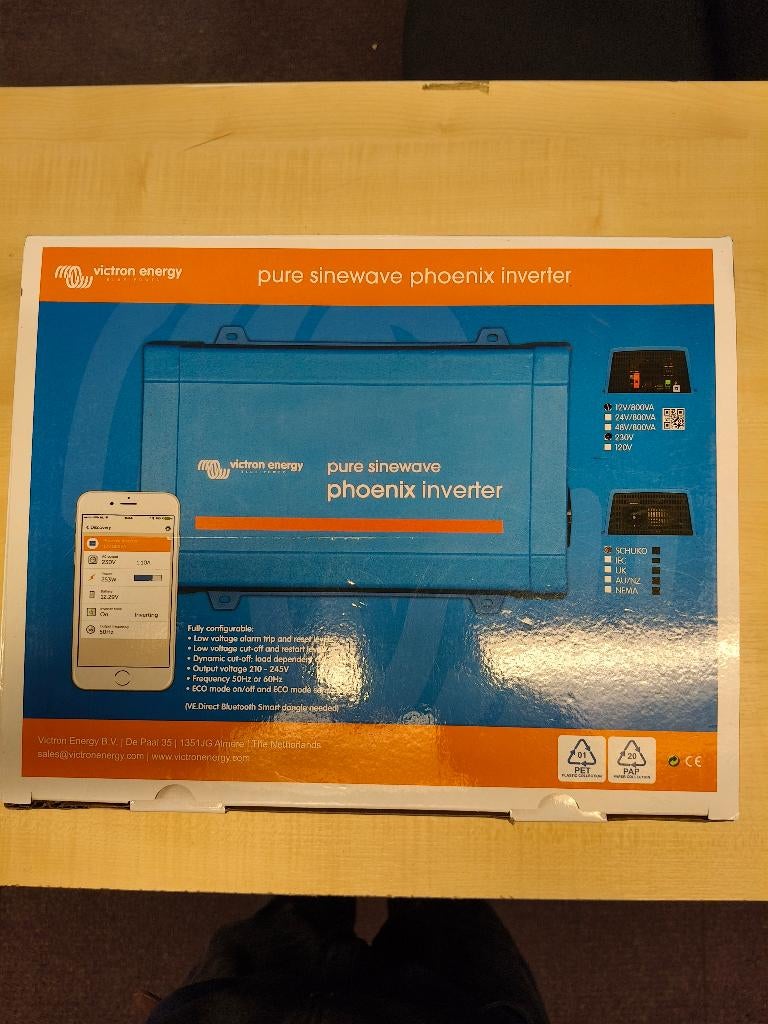 Victron 12v/800Watt 230v omvormer, Ophalen of Verzenden, Nieuw, Motor en Techniek