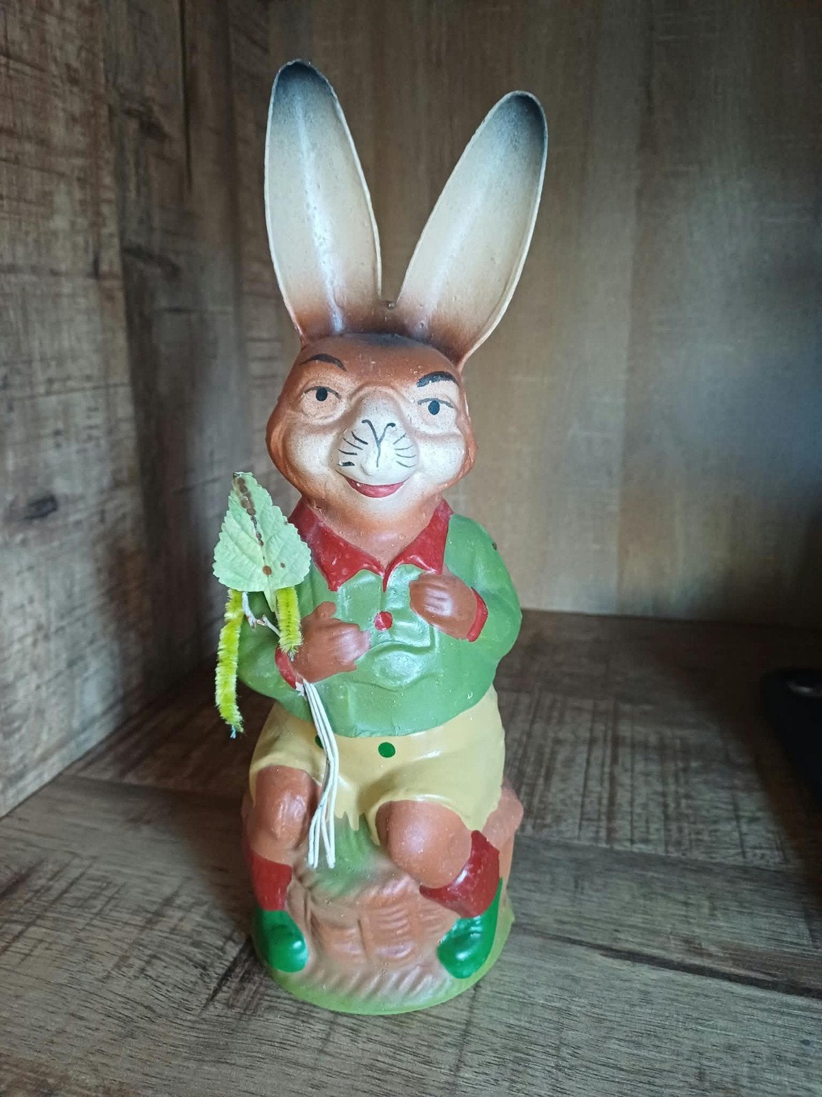 Vintage Paashaas Figuur - 25 cm hoog, Ophalen