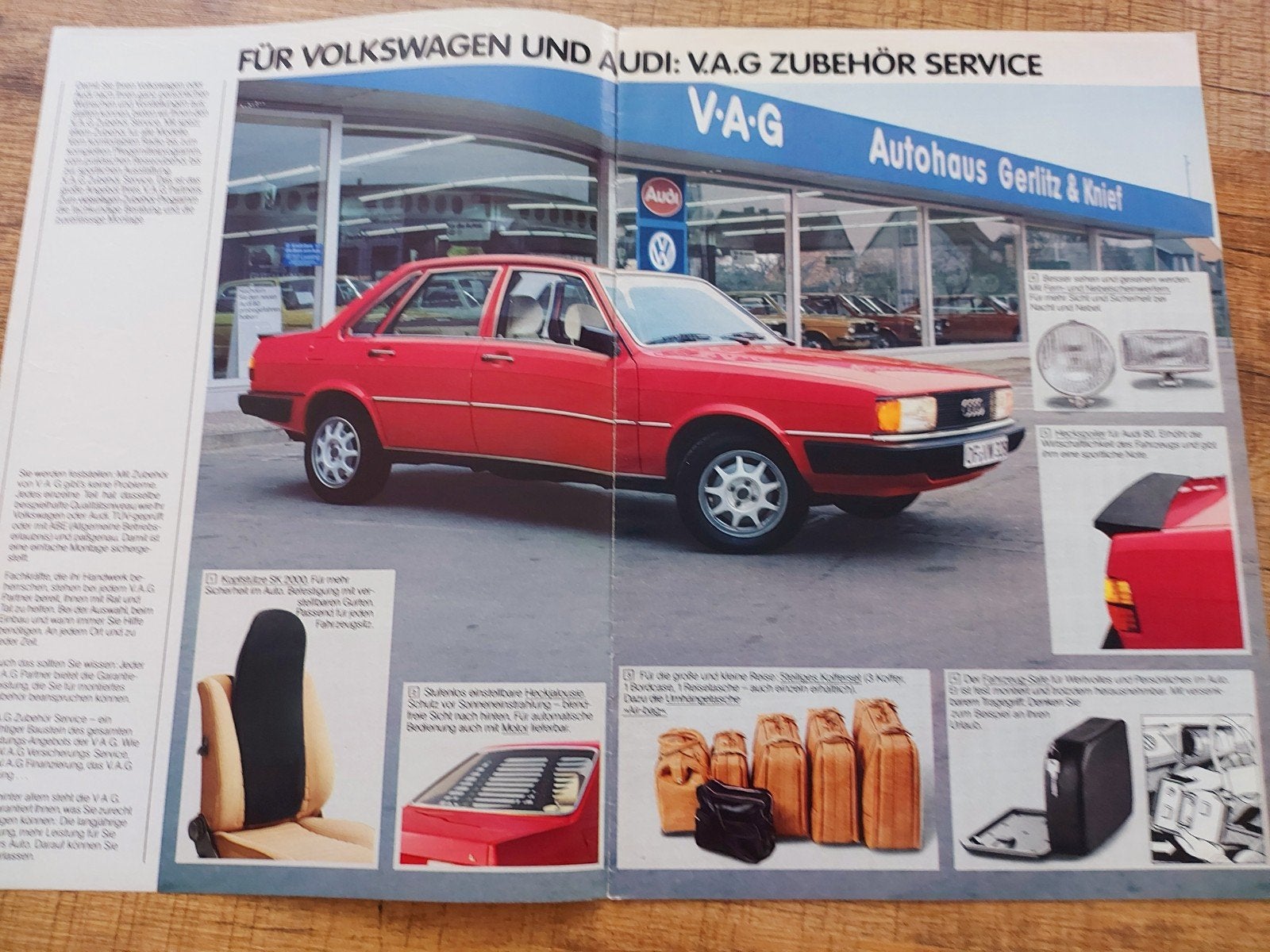 Volkswagen/Audi accessoires folder duits 1979/1980, Ophalen of Verzenden, Zo goed als nieuw, Volkswagen