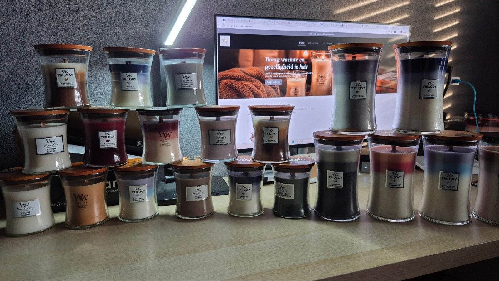 Woodwick geurkaarsen diverse maten en geuren, Meerkleurig, Woodwick, Ophalen of Verzenden, Kaars