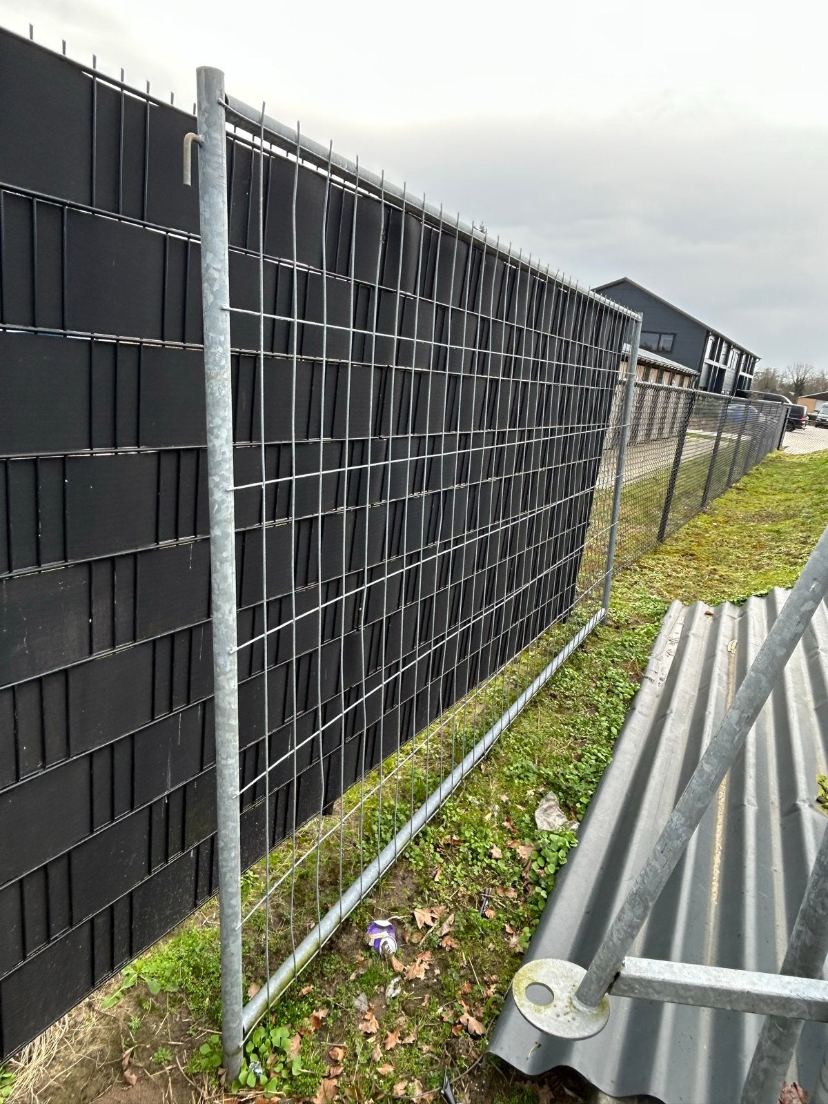 3 stuks Bouwhek met betonvoet en schoren, Doe-het-zelf en Verbouw, Ophalen of Verzenden, Gebruikt, Overige typen, Minder dan 2 meter