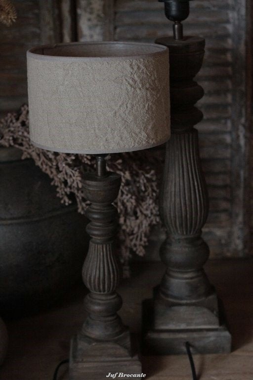 *NEW* Lampenkap shabby linnen maat M, L en XL, Www.jufbrocante.nl, Www.jufbrocante.nl, Nieuw, Ophalen of Verzenden