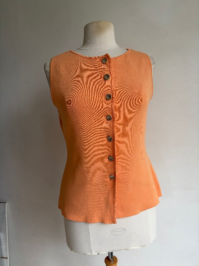 costes vestje oranje maat m, Kleding | Dames, Maat 38/40 (M), Verzenden, Oranje, Zo goed als nieuw