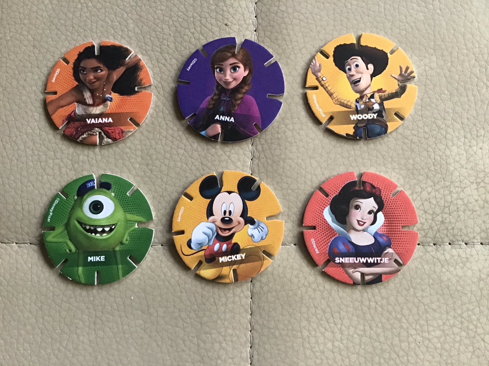 Disney  AH.Vaiana, Anna, Woody, Mike, Mickey, Sneeuww, Ophalen of Verzenden, Mickey Mouse, Gebruikt, Overige typen