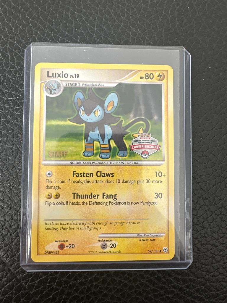 Luxio Lv.19 Pokémon 52/130, Ophalen of Verzenden, Zo goed als nieuw, Losse kaart, Foil