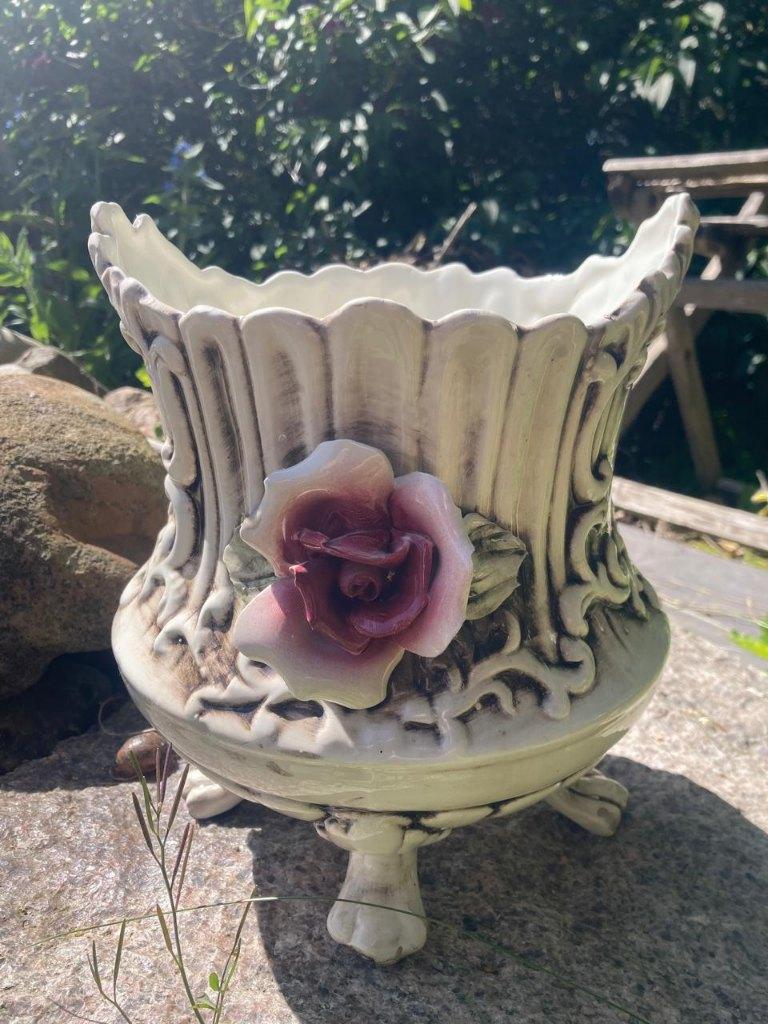 Capodimonte gemerkte Bloempot, Antiek en Kunst, Curiosa en Brocante, Ophalen of Verzenden