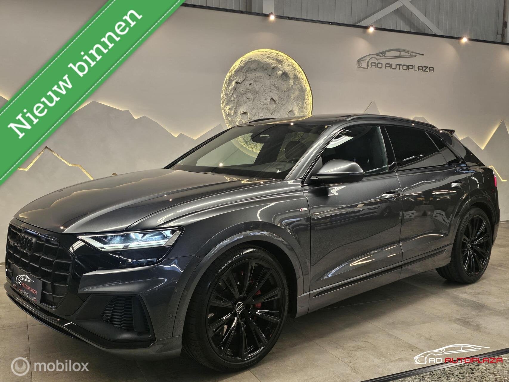 Audi Q8 55 TFSI e quattro 3x S-line Panorama/B&O Advanced/Lu, Auto's, Audi, Automaat, 2995 cc, Automatische klimaatregeling, Bedrijf