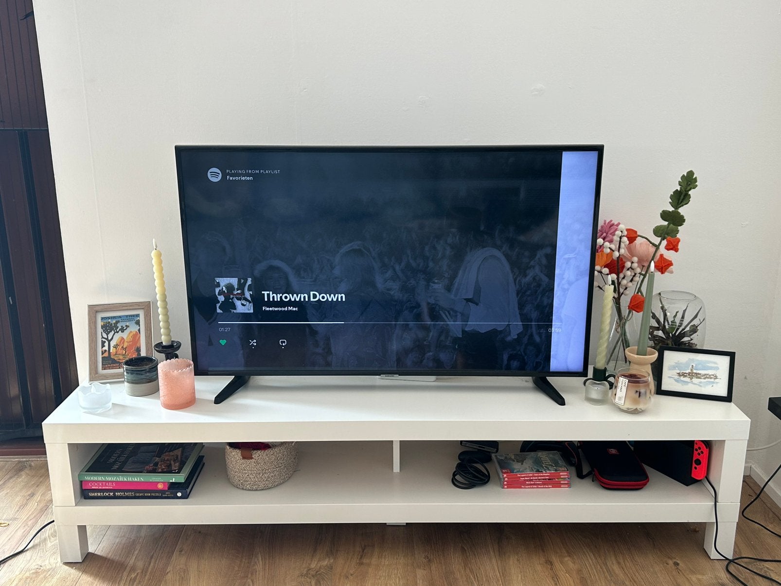 TV meubel, Ophalen, Zo goed als nieuw, 25 tot 50 cm, Minder dan 100 cm