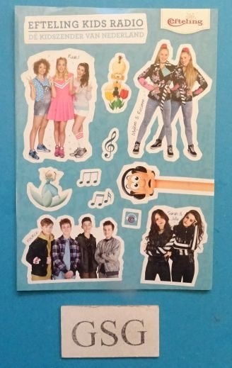 Stickervel Efteling Kids Radio nr. 51023-01, Ophalen, Nieuw, Overige typen