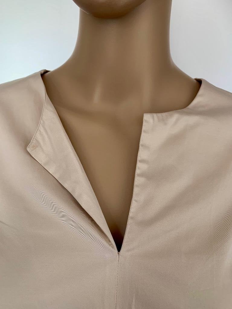 E494 Vanilia maat 36=S blouse top beige, Vanilia, Beige, Ophalen of Verzenden, Zo goed als nieuw