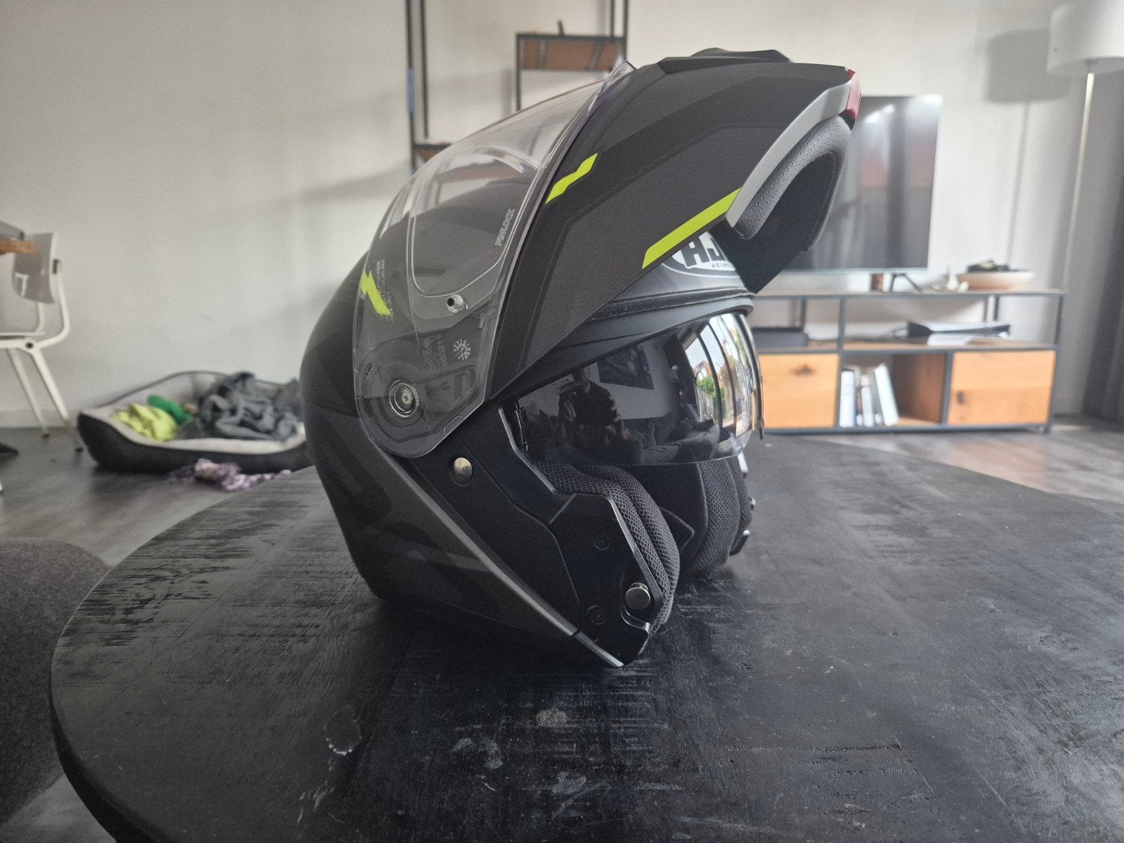 HJC i90 Systeemhelm Maat M - Slechts 2 uur gebruikt, Motoren, M, Systeemhelm, HJC, Ophalen of Verzenden