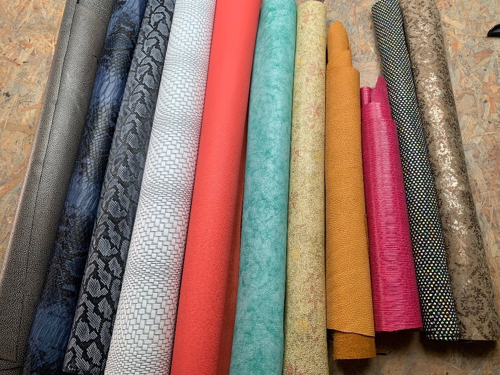 Effen en prints leren lappen/vellen/huiden, Overige kleuren, Leer of Kunstleer, Nieuw, Ophalen of Verzenden