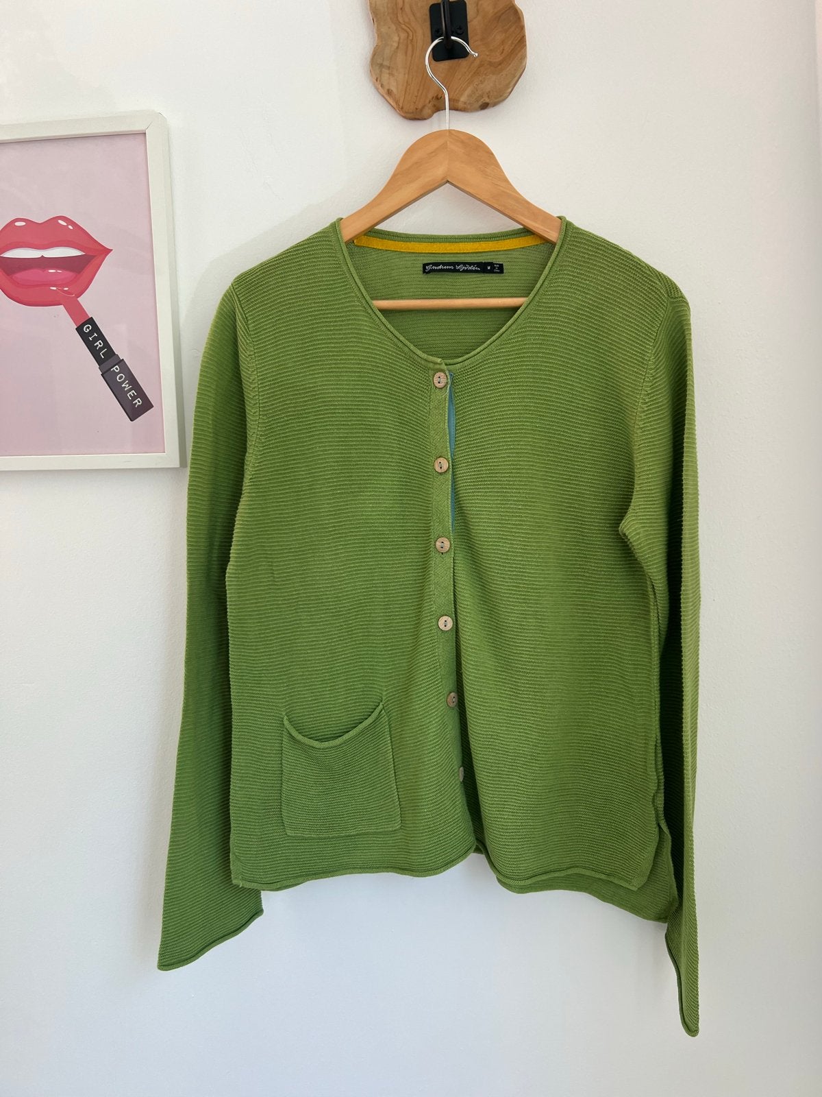 Gudrun Sjödén fijngebreid vest maat M - Groen, Kleding | Dames, Maat 38/40 (M), Eu, Eu, Ophalen of Verzenden