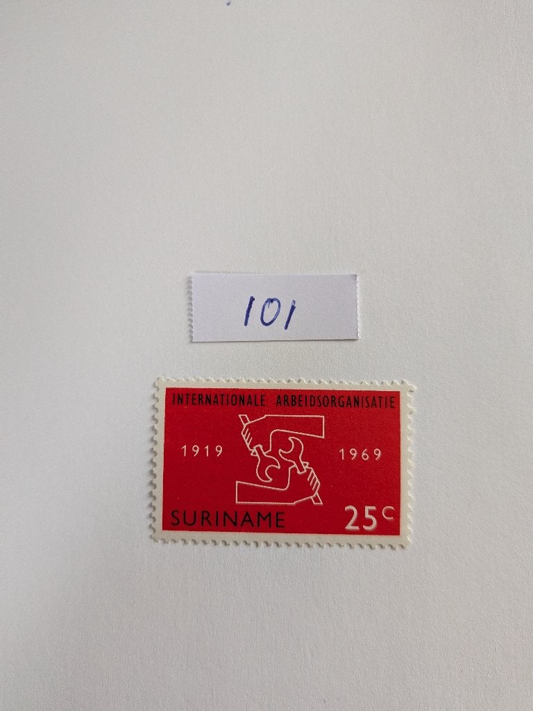 Suriname, Verzenden, Postfris