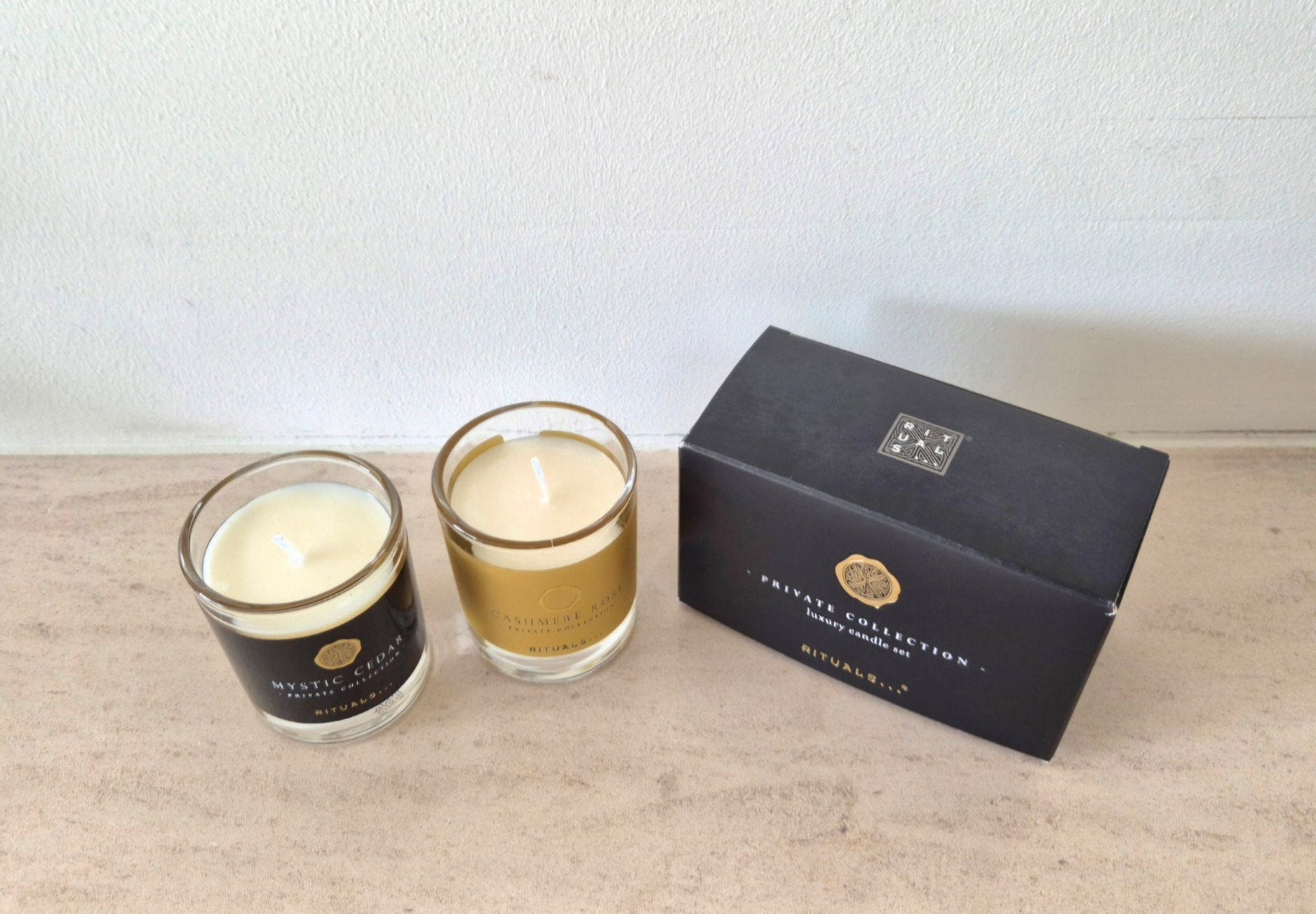 Rituals candle set | Mystic Cedar & Cashmere Rose, Ophalen, Overige materialen, Nieuw, Kaars