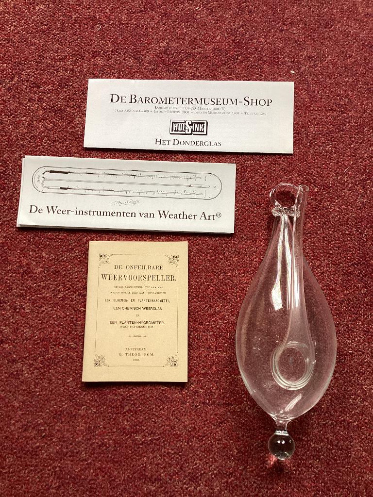 Glazen barometer, Ophalen of Verzenden, Nieuw, Barometer