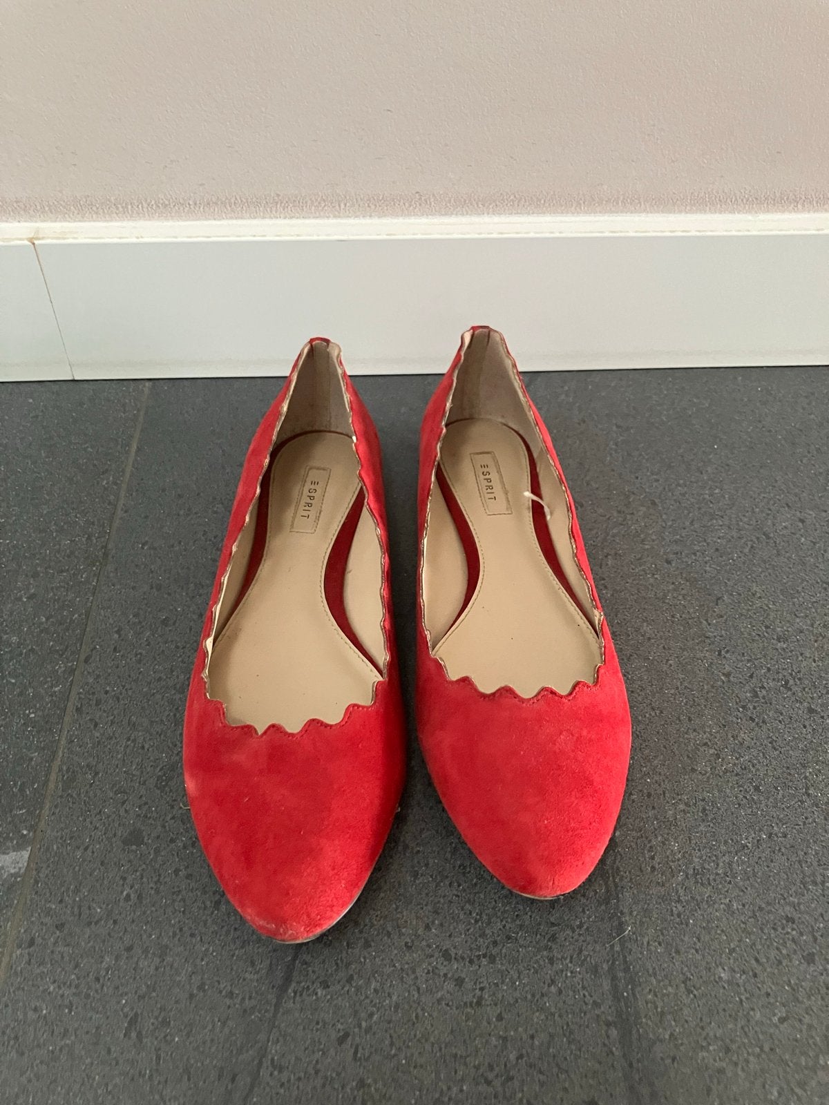 Esprit rode ballerina's - Maat 41, Kleding | Dames, Ophalen of Verzenden, Gedragen, Rood, Ballerina's