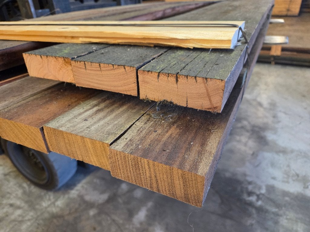 Hardhouten balken 4.0x10.0 cm - nr: HB35, Ophalen, Nieuw, Hardhout, 180 tot 250 cm