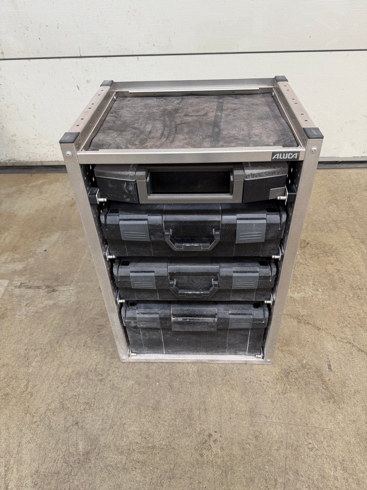 Aluca ladekast met 4 Sortimo L-Boxx laden, Ophalen, Gebruikt