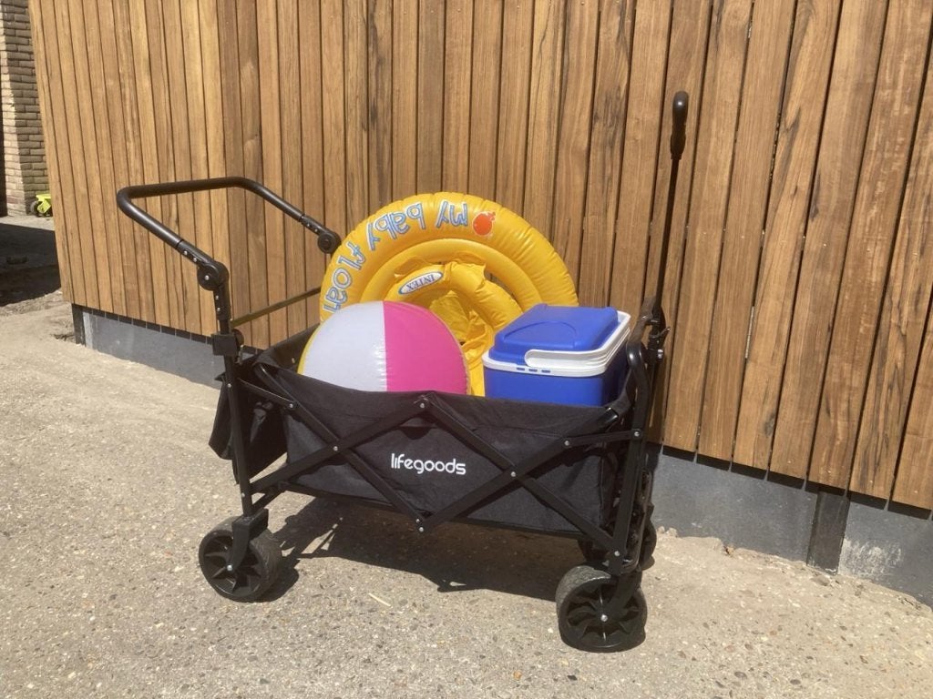 Bolderkar Lifegoods 120kg, 3x gebruikt!, Ophalen of Verzenden, Opvouwbaar, Zo goed als nieuw