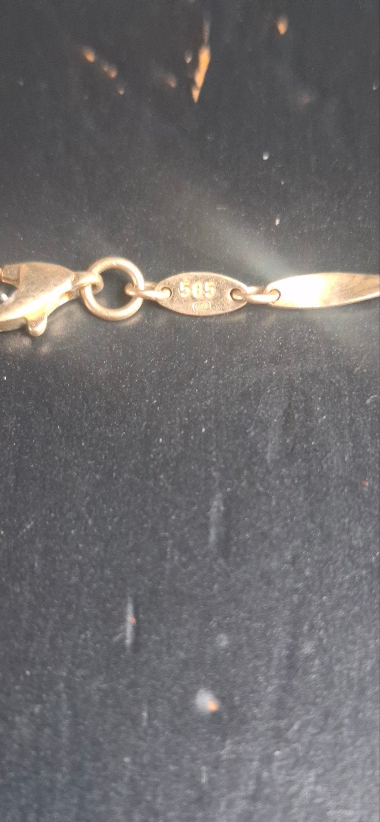 Gouden armband 18cm - 585 goud, Ophalen of Verzenden, Gebruikt, Goud, Goud