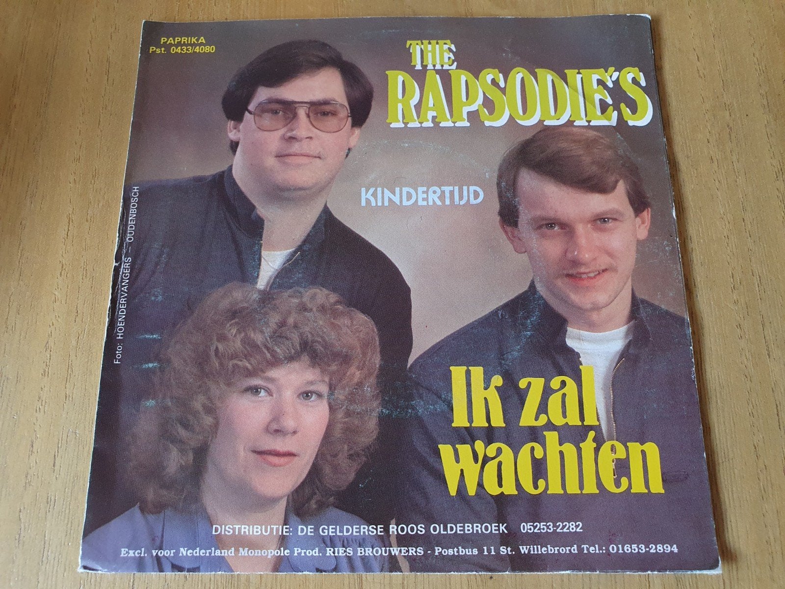 The Rapsodie's - Kindertijd / Ik zal wachten ( Piraten ), Ophalen of Verzenden, Zo goed als nieuw, Overige formaten, Levenslied of Smartlap