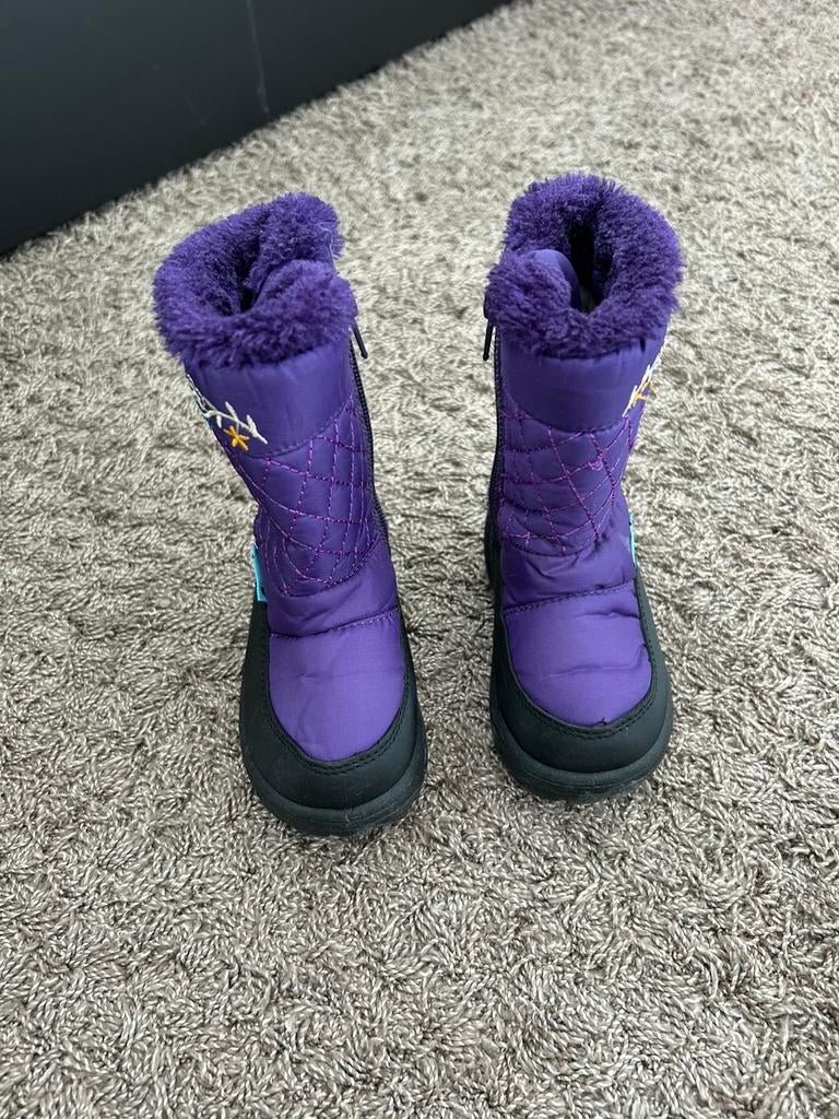 Snowboots paars met zwart. Met rits. Maat 22, Kinderen en Baby's, Jongen of Meisje, Ophalen of Verzenden, Laarzen, Zo goed als nieuw
