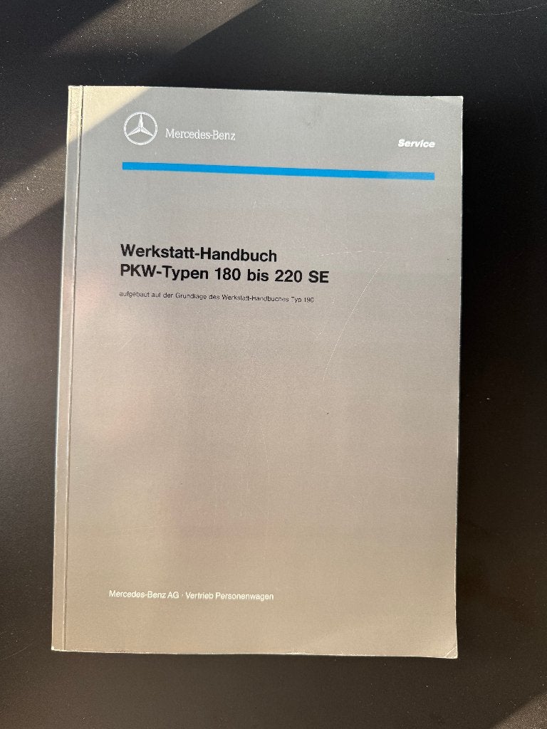 Mercedes Benz Werkplaats Handboek Ponton 180 -220, Ophalen of Verzenden