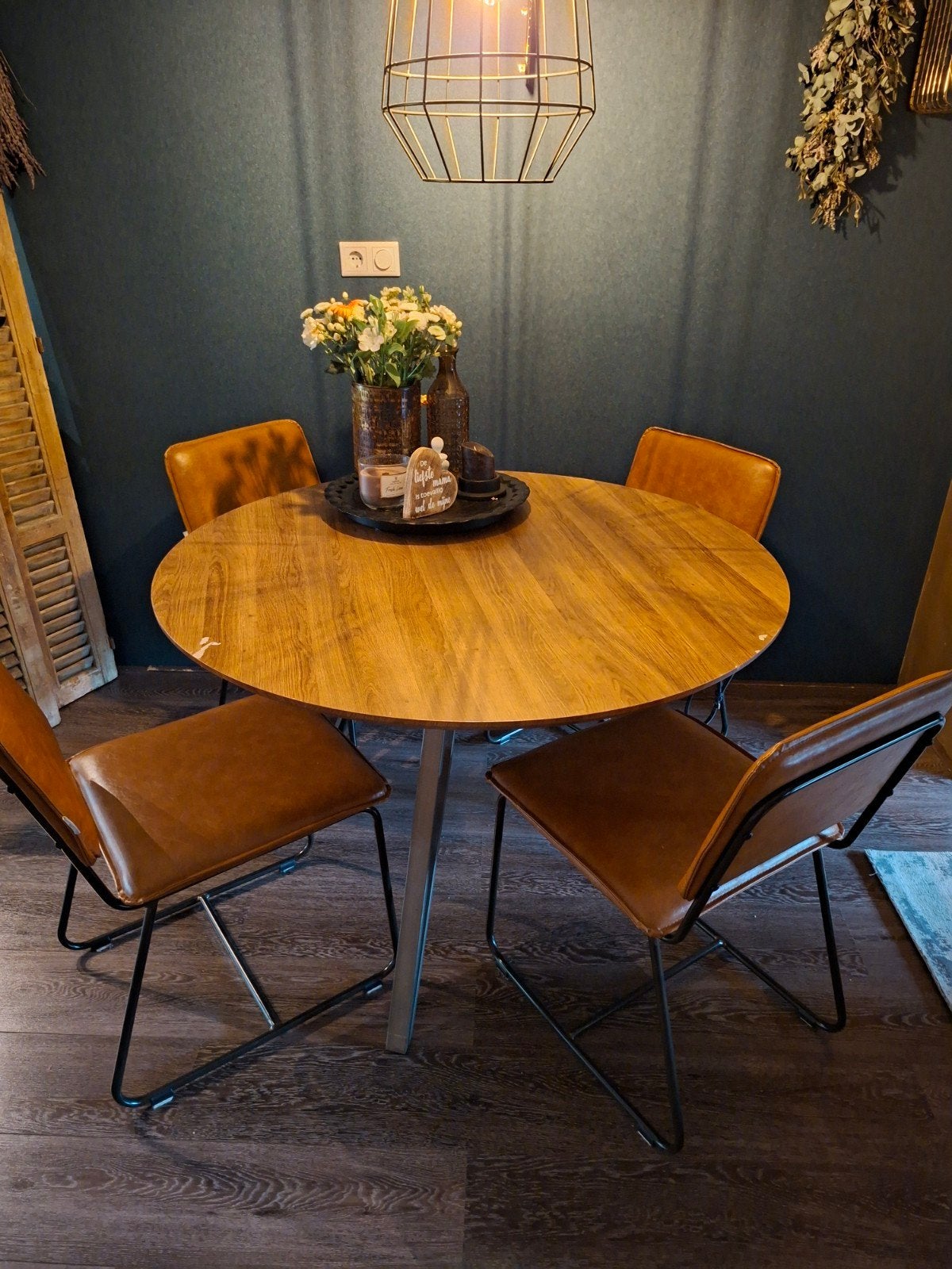 Eethoek,  opknapper !!, Ophalen, Gebruikt, 100 tot 150 cm, Rond