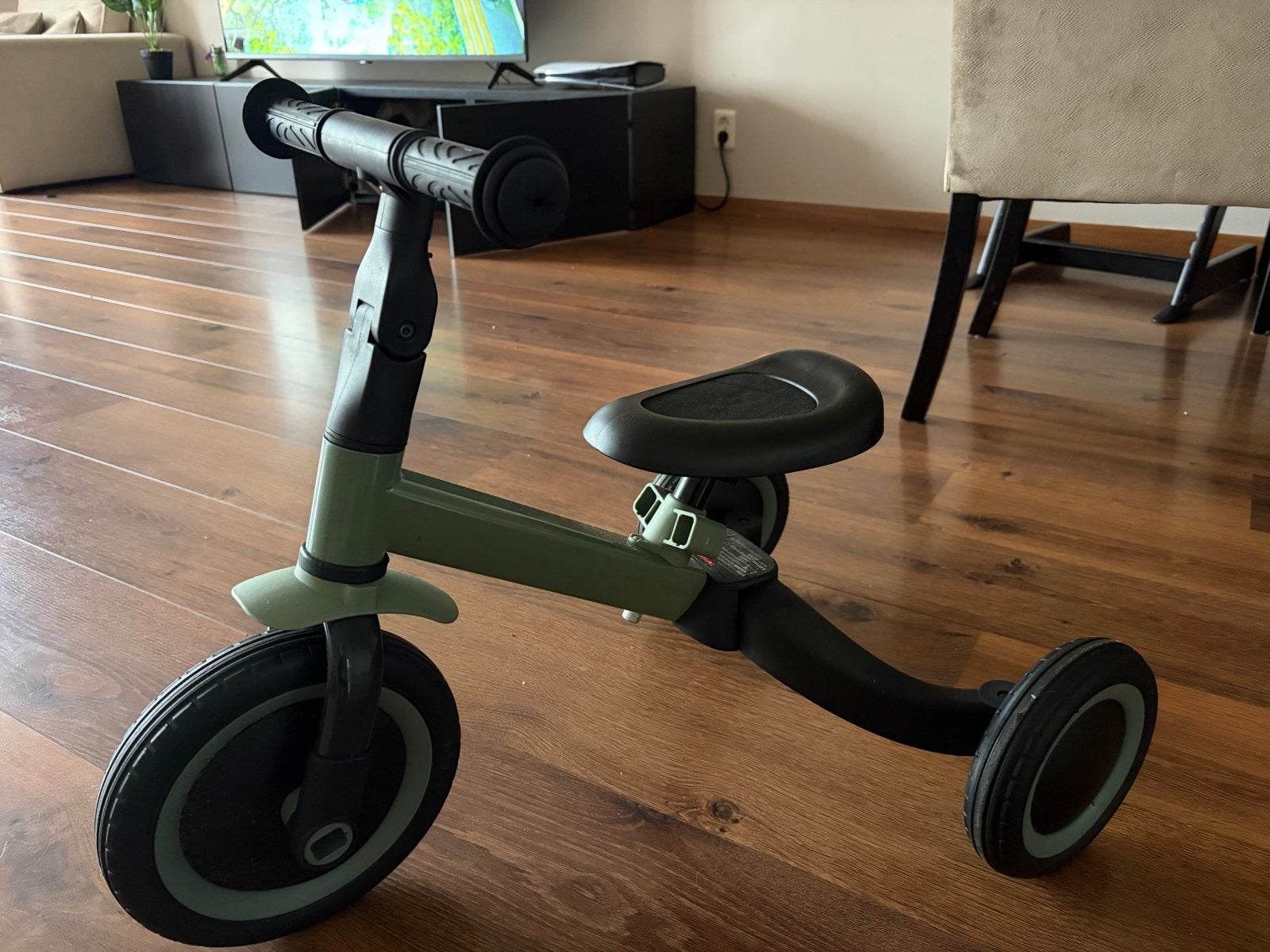 Topmark 4-in-1 Driewieler - Groen, Ophalen, Zo goed als nieuw, Loopfiets