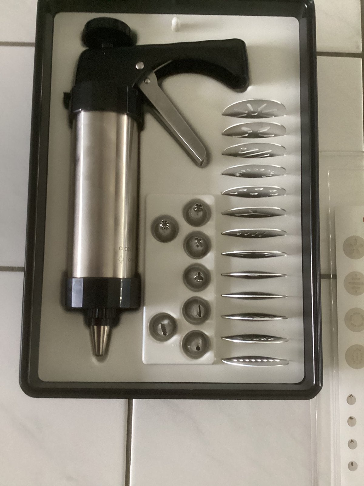 Cookie press & icing set, Ophalen of Verzenden, Nieuw