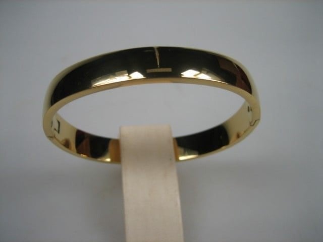Italiaanse Goud double kleurige vergulde slavenarmband, Sieraden, Tassen en Uiterlijk, Verzenden, Nieuw, Goud, Overige materialen