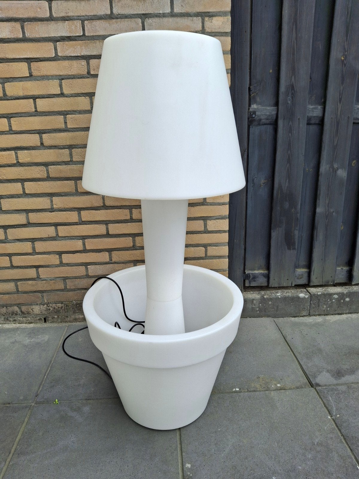 Elho Pure Twilight plantenbak met licht, Tuin en Terras, Bloembakken en Plantenbakken, Zo goed als nieuw, Kunststof, Balkon, Tuin