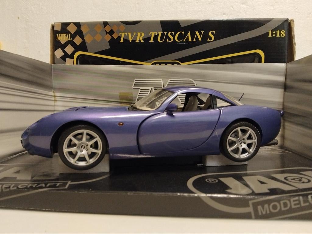 TVR Tucson S light metallic blue JADI metal 1:18 KRD, Ophalen of Verzenden, Zo goed als nieuw, Auto, Overige merken