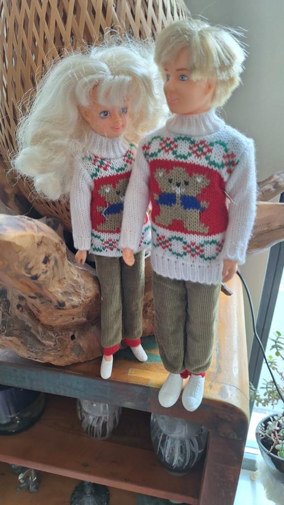Delavennat poppen Alexis & Perle (80's), Kinderen en Baby's, Ophalen of Verzenden, Babypop