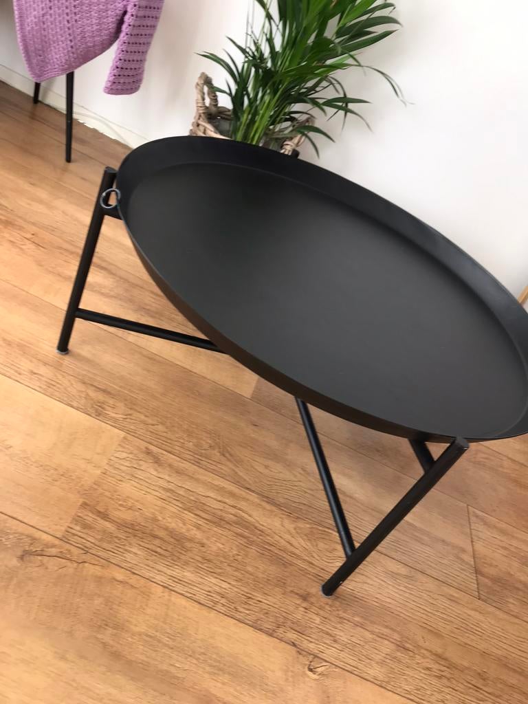 Salontafel rond, Huis en Inrichting, Rond, Ophalen of Verzenden, Zo goed als nieuw, Metaal