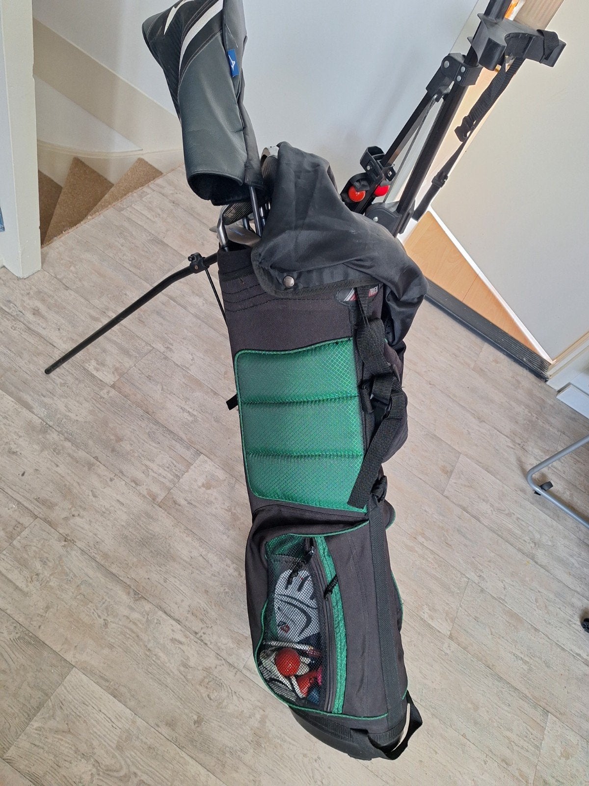 Golfset voor rechtshandige met tas en optioneel karretje, Ophalen, Gebruikt, Set