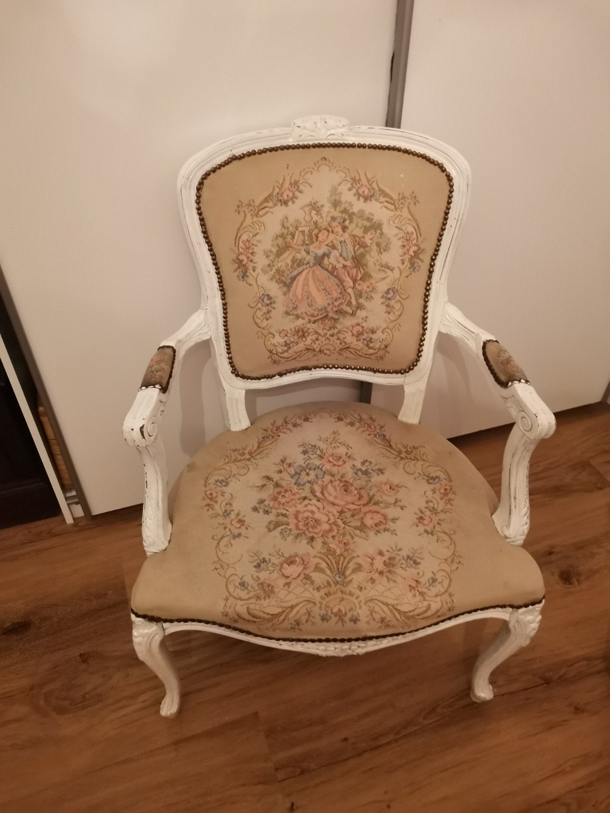 biedermeier fauteuil, Ophalen, Gebruikt, 75 tot 100 cm, Biedermeier