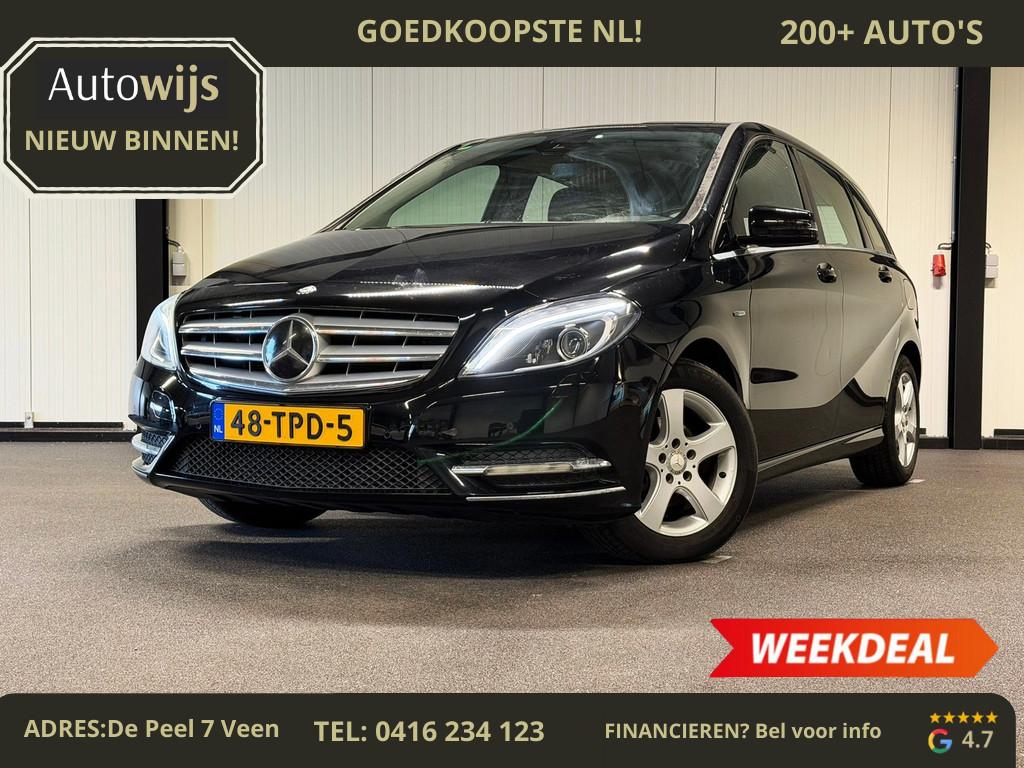 Mercedes-Benz B-klasse 180 Ambition|LEDER|LED|LM-VELG|STOELV, Euro 5, 1325 kg, Gebruikt, Zwart