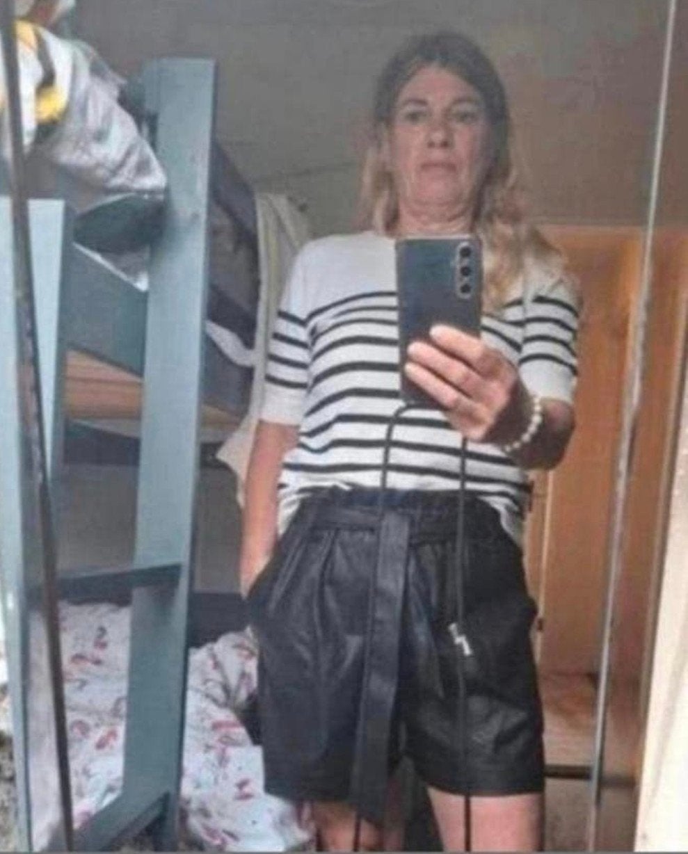 Leren Bermuda 1x gedragen, Kleding | Dames, Ophalen of Verzenden, Zo goed als nieuw, Zwart, Kort