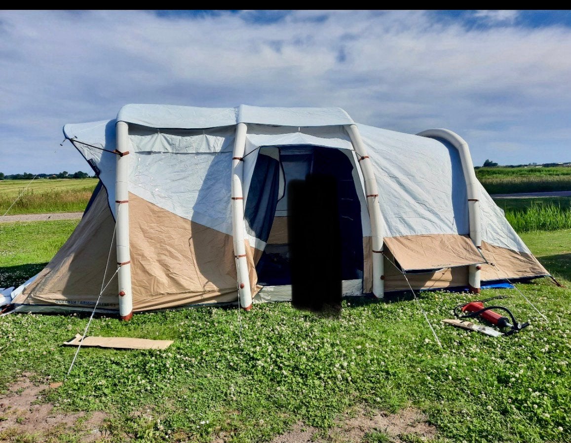 Ruime en makkelijk op te zetten tent met donkere slaapcabine, Ophalen, Gebruikt, Tot en met 3