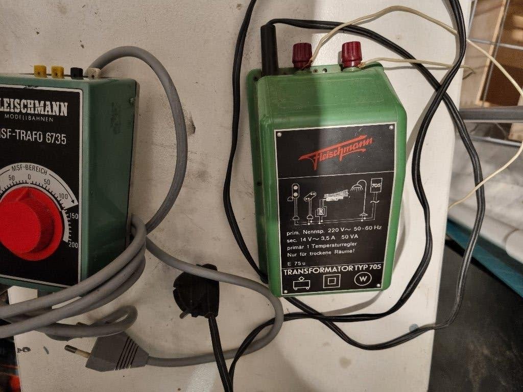 Fleischmann lichttrafo,ect., Hobby en Vrije tijd, Gebruikt, Gelijkstroom, Fleischmann, Rails