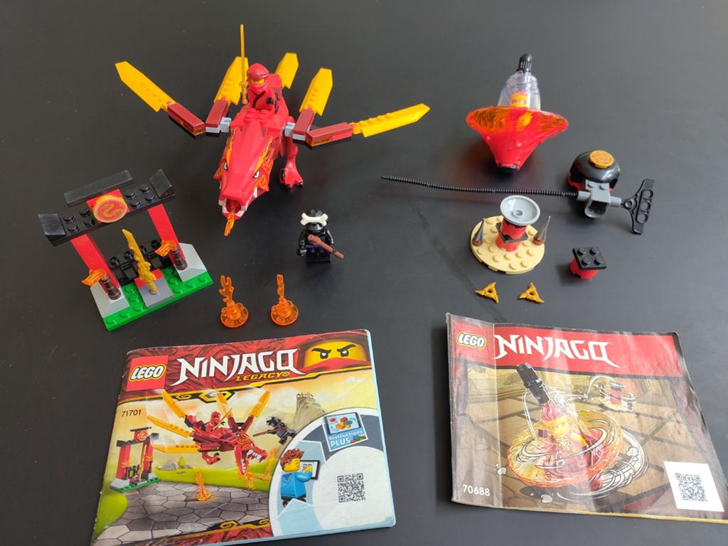 Lego Ninjago 70688 en 71701, compleet met boekje, Ophalen, Gebruikt, Lego, Inclusief instructies