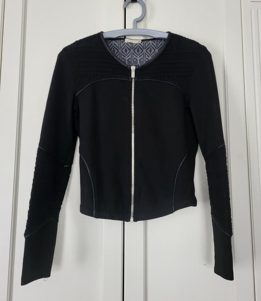 Supertrash jasje, blazer, zwart, motief, maat XS, Supertrash, Zwart, Ophalen of Verzenden, Zo goed als nieuw