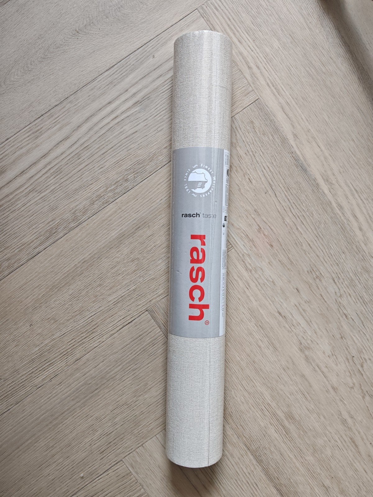 2,5 rollen beige behang van Rasch, nieuw, Huis en Inrichting, Natuurlijk, Beige, Ophalen of Verzenden, Glasvezelbehang