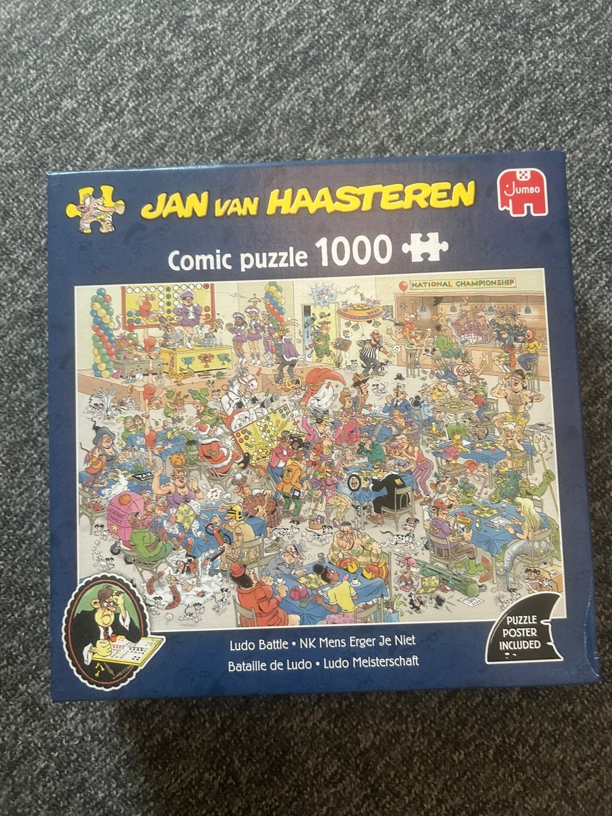 Jan van Haasteren, Nk mens erger je niet, Hobby en Vrije tijd, Ophalen of Verzenden, 500 t/m 1500 stukjes, Zo goed als nieuw