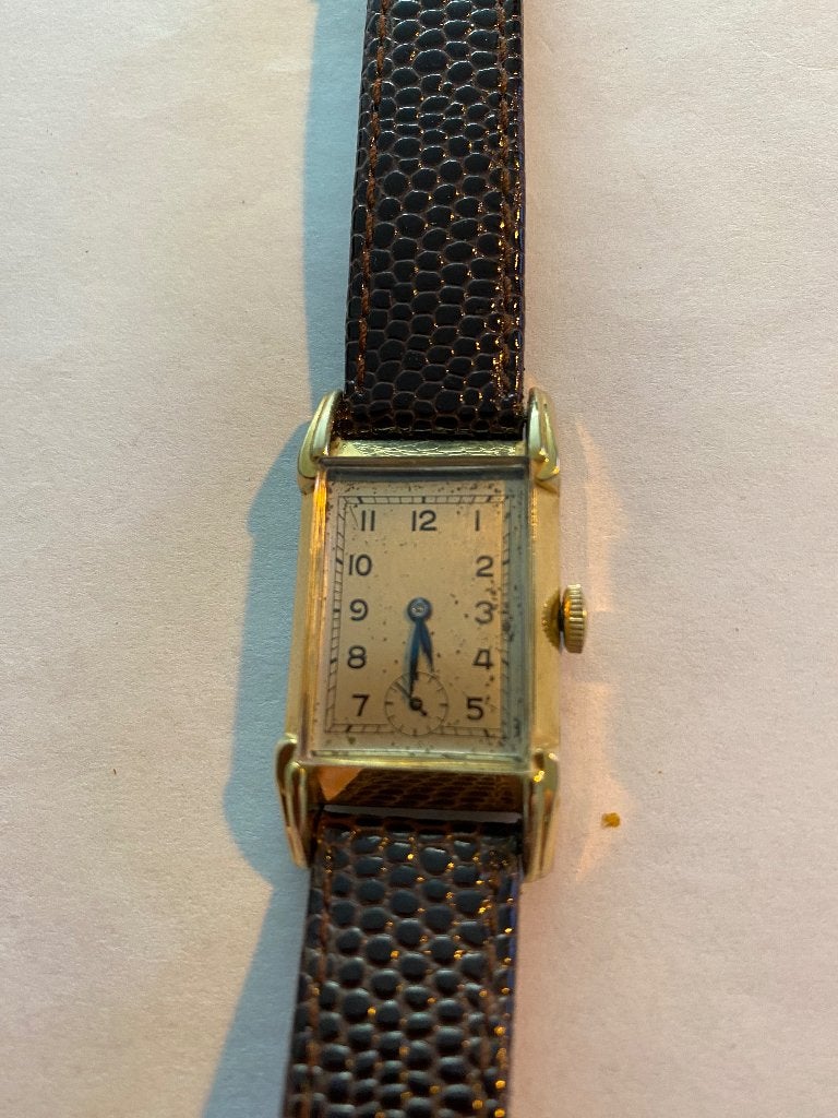 Zeldzaam mooie vintage ZENITH in goede staat ., Overige merken, Overige materialen, Met bandje, Polshorloge