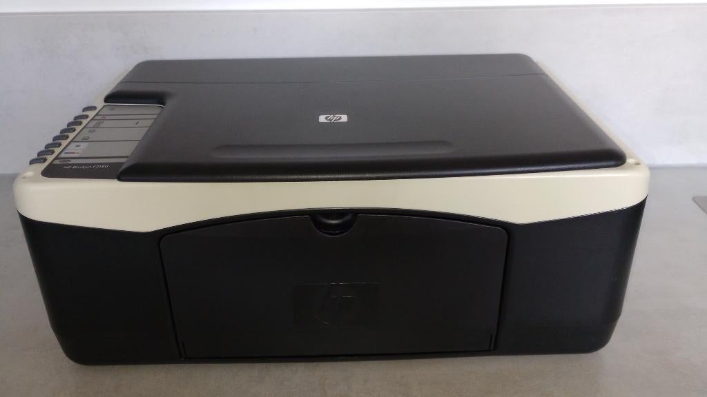 HP Deskjet F2180 - incl. volle cartridges+netsnoer, Kleur printen, Gebruikt, Inkjetprinter, All-in-one